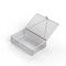 Anysizebasket Light Duty Basket: 12Lx8Wx1H, 304 SS, Hinged Lid with Thumb Clasp, No Handles, Mesh: 2 x .063 FLB-120080030-L02S - alternate 1